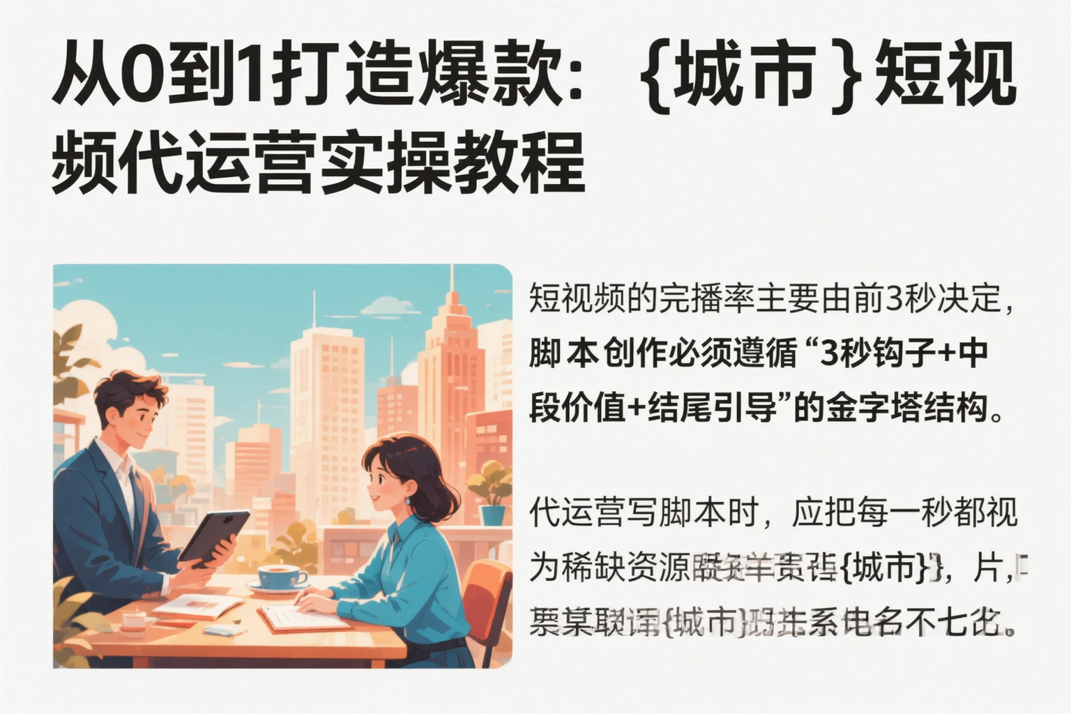 从0到1打造爆款:长岭短视频代运营实操教程
