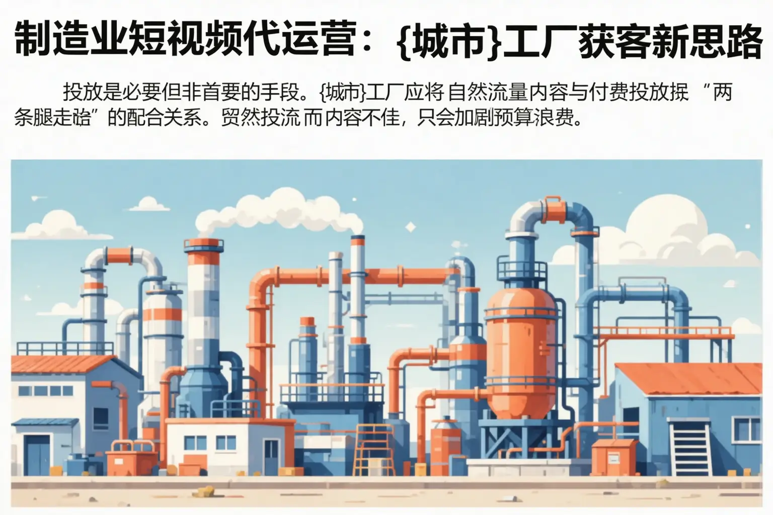 制造业短视频代运营:长岭工厂获客新思路