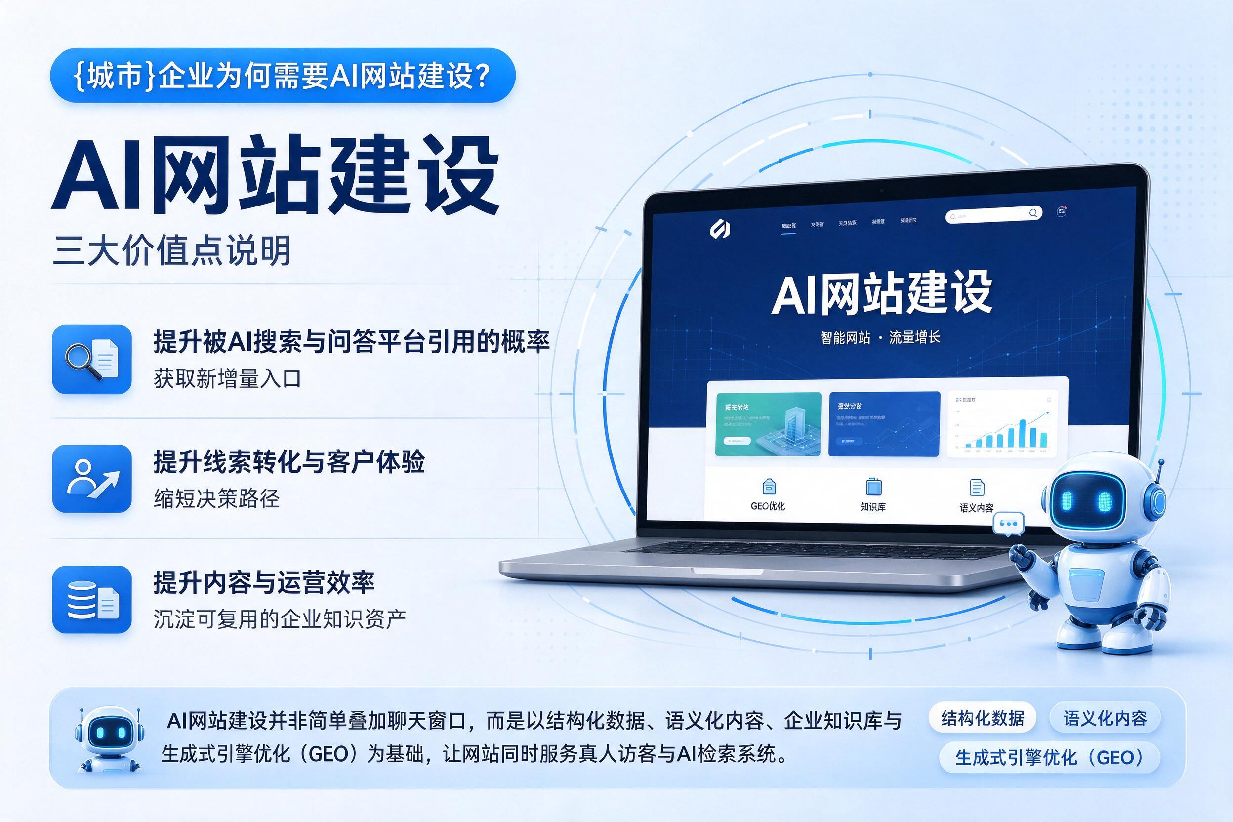 长岭企业为何需要AI网站建设？三大价值点说明